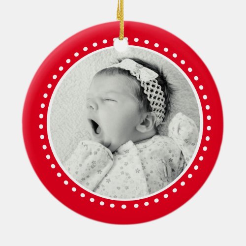 Grandparents First Christmas bauble style Ceramic Ornament