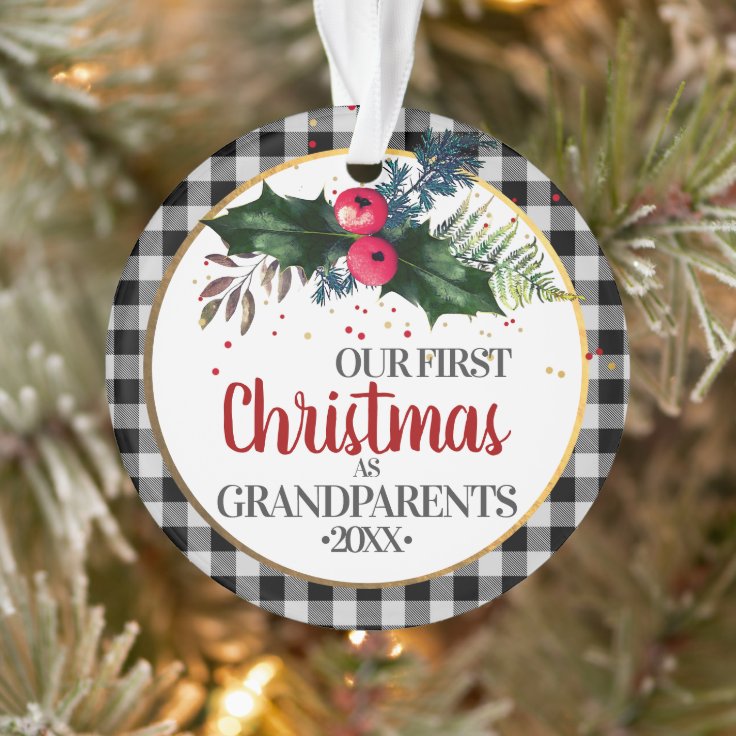 Grandparents First Christmas Ornament Zazzle