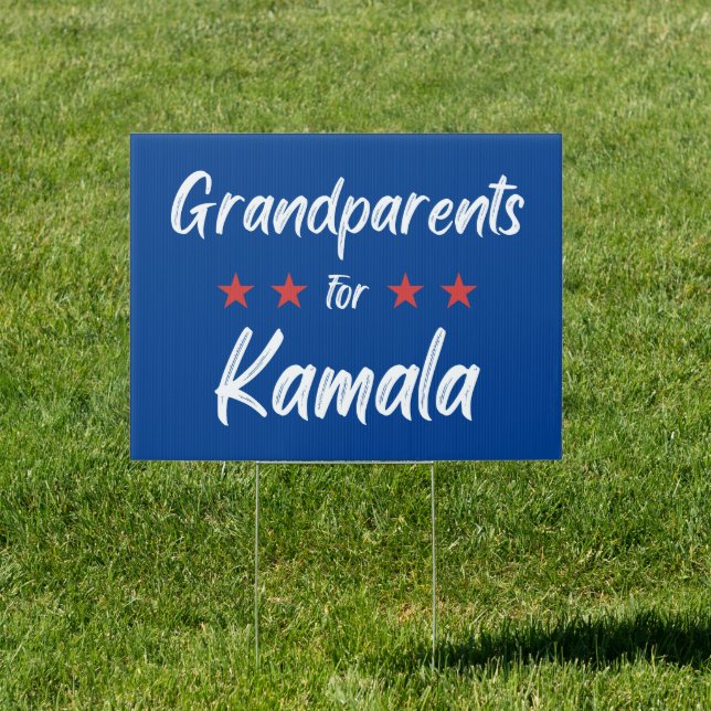 Grandparents for Kamala Sign (Insitu)