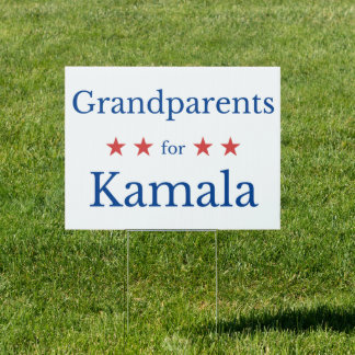 Grandparents for Kamala Sign