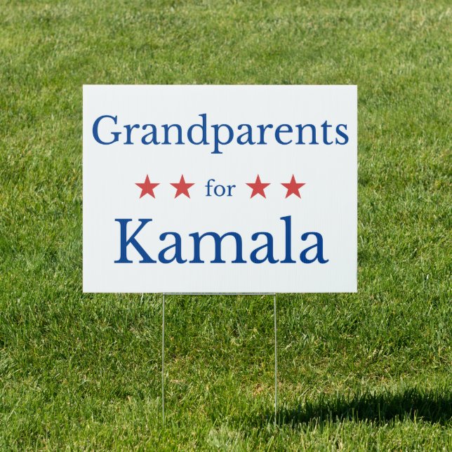 Grandparents for Kamala Sign (Insitu)