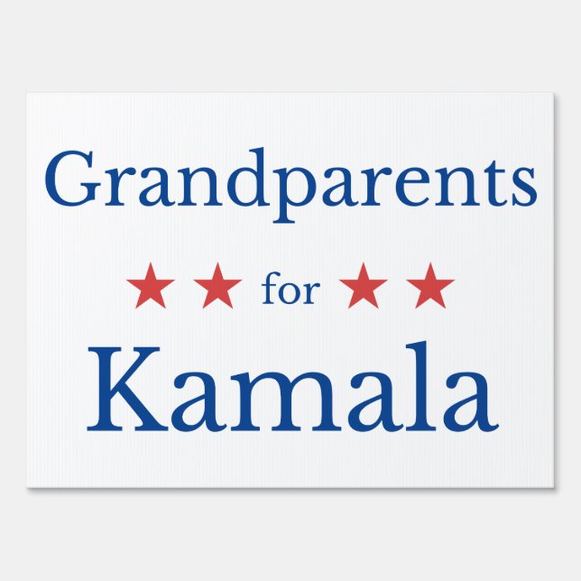 Grandparents for Kamala Sign (Front)