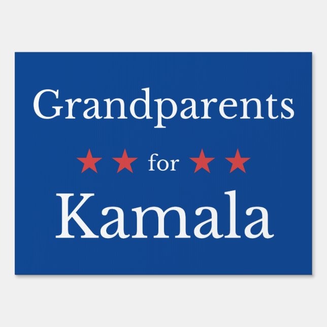 Grandparents for Kamala Sign (Front)