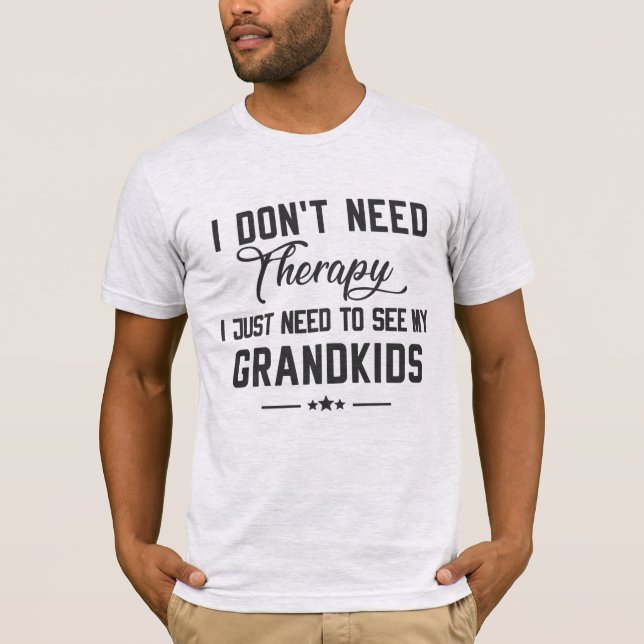Grandparents Gift, Grandkids Lover T-Shirt (Front)