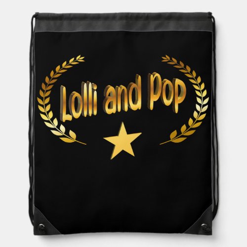 Grandparents Gift Lolli Pop Grandfather Drawstring Bag