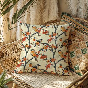 Grandparents’ Gift Vintage Fall Birds Pillow