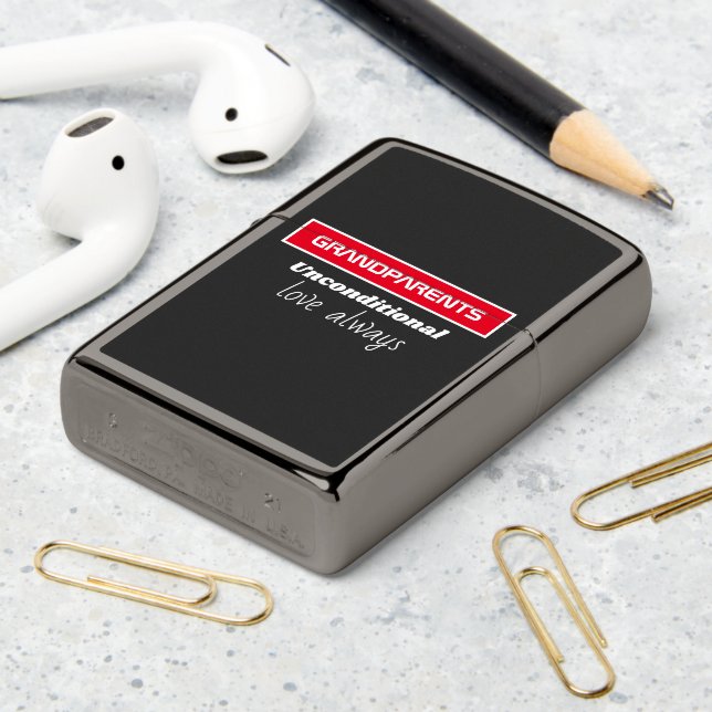 Grandparents Gifts Zippo Lighter (On Table 2)