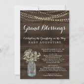 Grandparents, Grandmother, Grandbaby Baby Shower Invitation | Zazzle