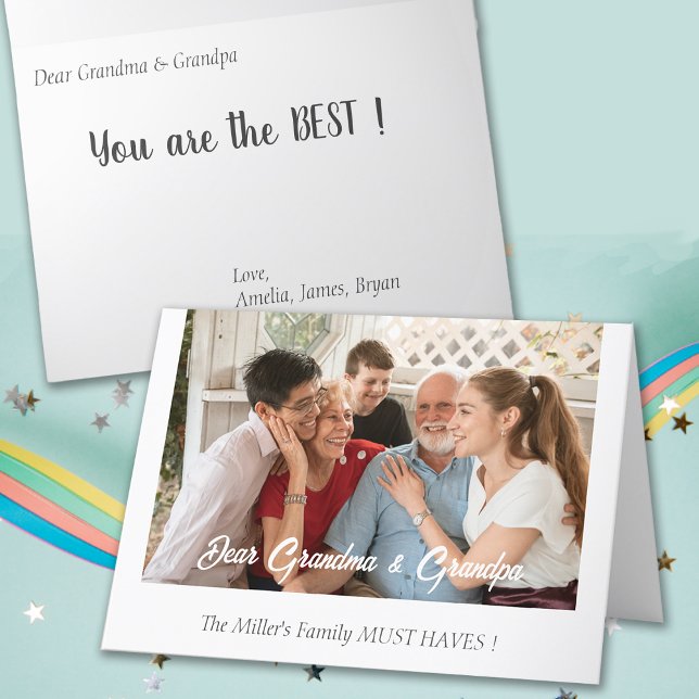 Grandparents Grandpa Grandma Day Greeting Card (Creator Uploaded)