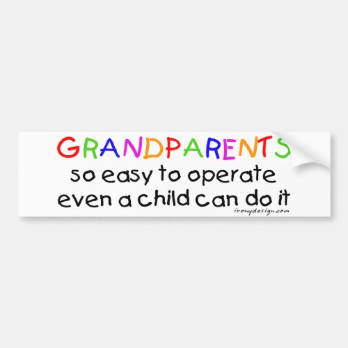 Grandparents Love Bumper Sticker