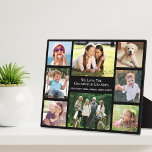 Grandparents Love Photo Collage Black Plaque<br><div class="desc">Give the world's best grandparents an elegant black custom 8 photo collage plaque that they will treasure and enjoy for years. Add eight family photos of grandchildren, children, other family members, pets, etc., personalize the expression to "I Love You" or "We Love You, " and whether they are called "Grandma...</div>