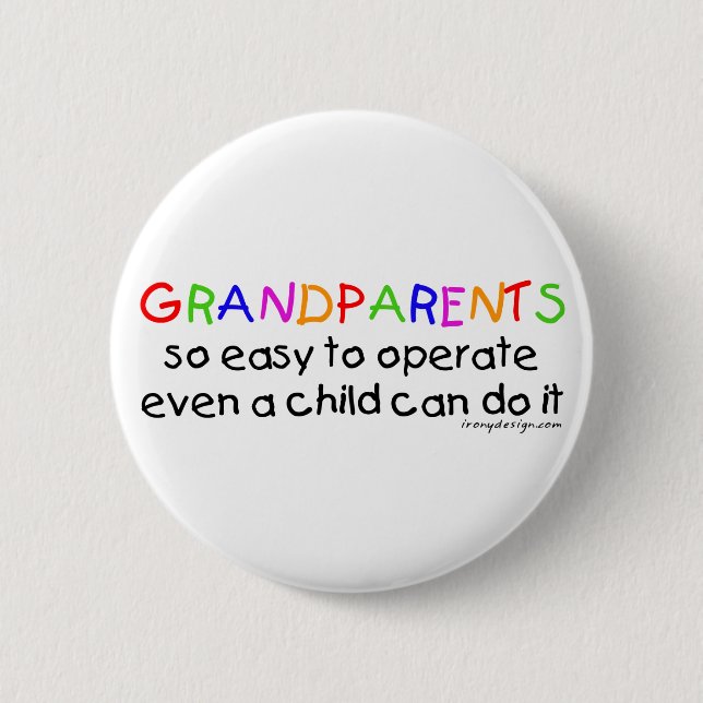 Grandparents Love Pinback Button (Front)