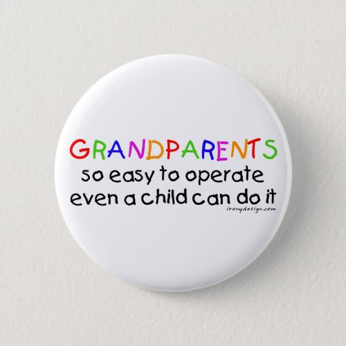Grandparents Love Pinback Button