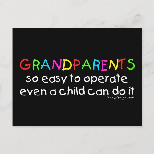 Grandparents Love Saying Postcard