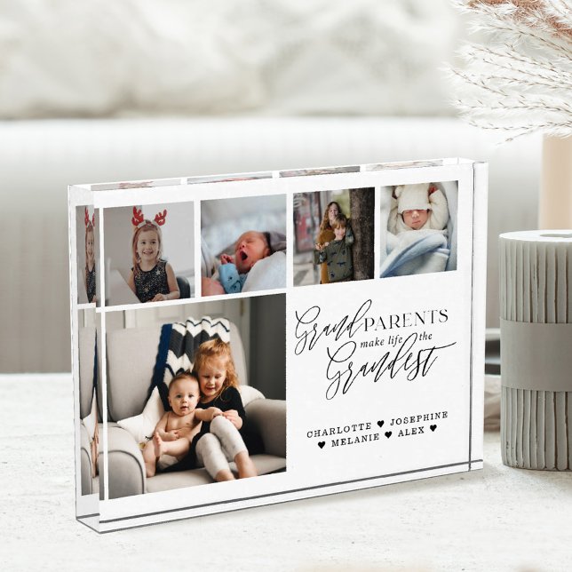 Grandparents Make Life The Grandest Photo Collage  Block (Creator Uploaded)
