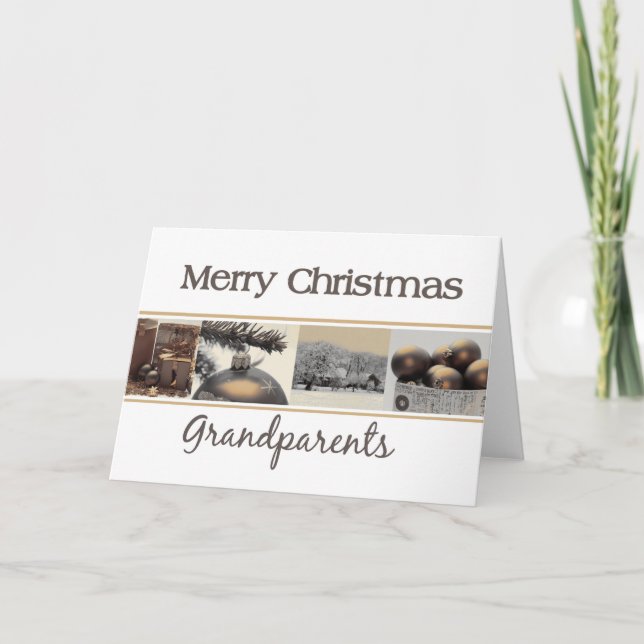 Grandparents  Merry Christmas card (Front)