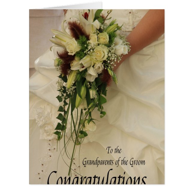 Grandparents of the groom wedding congratulations (Front)