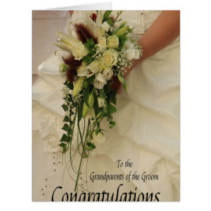 Grandparents of the groom wedding congratulations cards