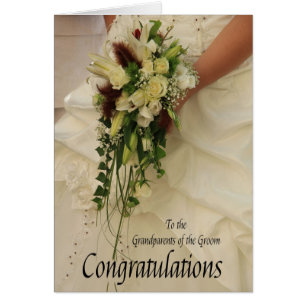Grandparents of the groom wedding congratulations cards