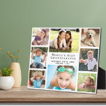 Grandparents Photo Collage Plaque<br><div class="desc">Give the world's best grandparents an elegant custom photo collage plaque that they will treasure and enjoy for years featuring an 8 photo collage of their grandchildren,  "World's Best Grandparents" and their grandchildren's names.</div>