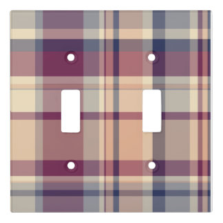 Grandparents plaid cloth napkins  light switch cover