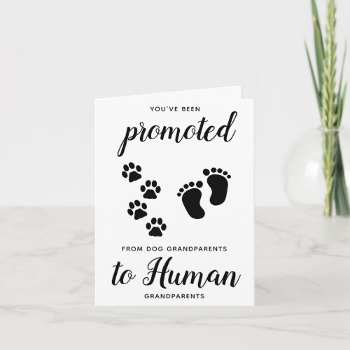 Grandparents Pregnancy Announcement Card