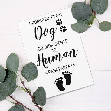 Grandparents Pregnancy Announcement Card