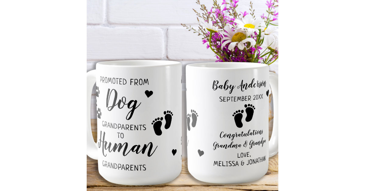 Personalized New Mom Mug, Custom New Mom Gift, Promoted To Human Mom Mug,  Baby Shower Gifts, Baby Announcement Gift For New Mom, Mom Gifts