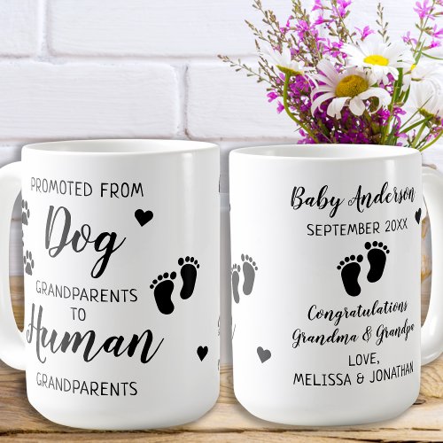 Grandparents Pregnancy Announcement Coffee Mug