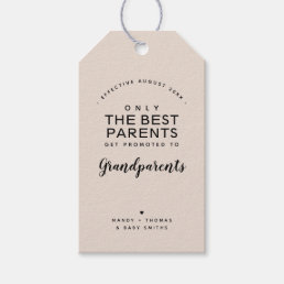Grandparents | Pregnancy Announcement Personalized Gift Tags