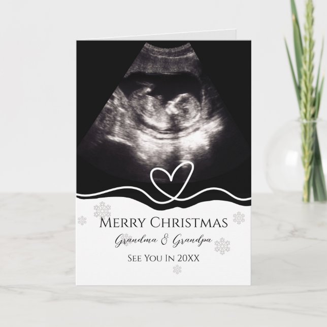 Grandparents Pregnancy Announcement Ultrasound  (Front)