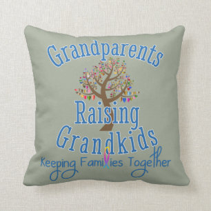 Grandparents Raising Grandkids Throw Pillow