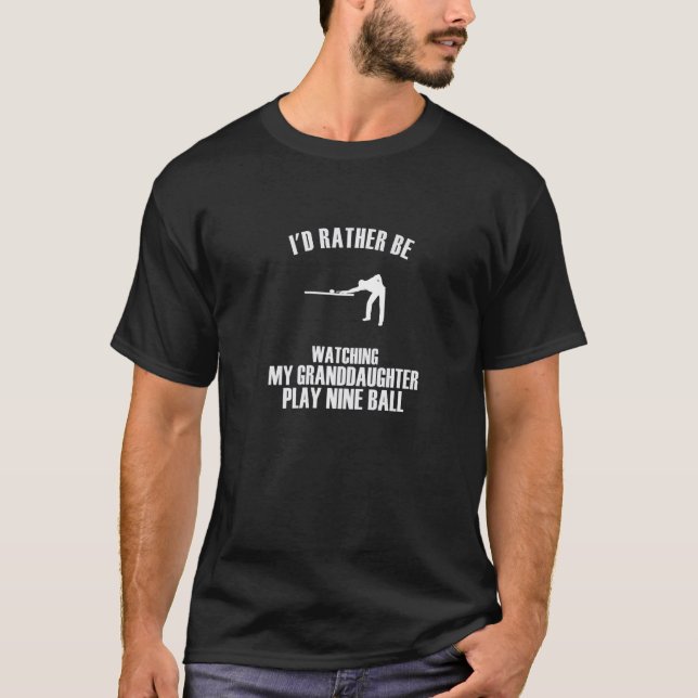 Grandparents Rather Watch My Granddaughter Play Ni T-Shirt (Front)