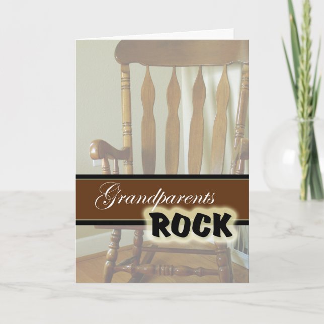 Grandparents Rock-Happy Grandparents Day Card (Front)