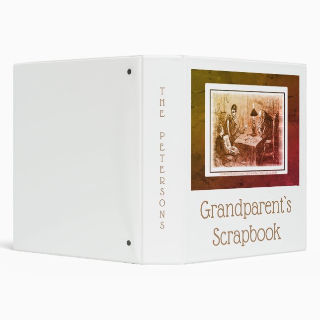 Grandparents  Scrapbook 3 Ring Binder (Background)