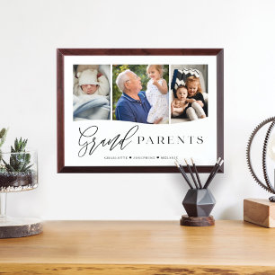  Grandparents Script Grandchildren Photo Keepsake Award Plaque