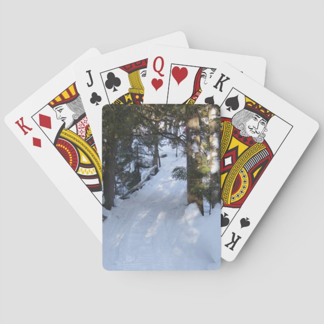 Grandparents Snowmobile Trail Poker Cards (Back)