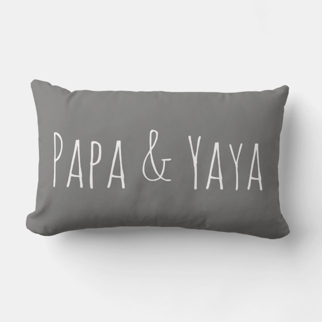 Grandparents Throw Pillow Rectangle (Front)