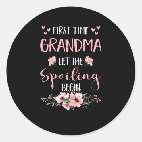 Grandparents_to_be Grandparents Great Grandma Classic Round Sticker
