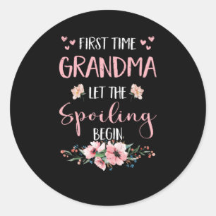 Grandparents-to-be Grandparents Great Grandma Classic Round Sticker