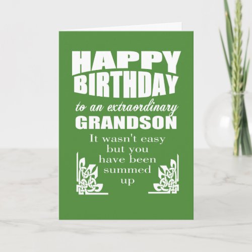 Grandparents to grandson happy birthday