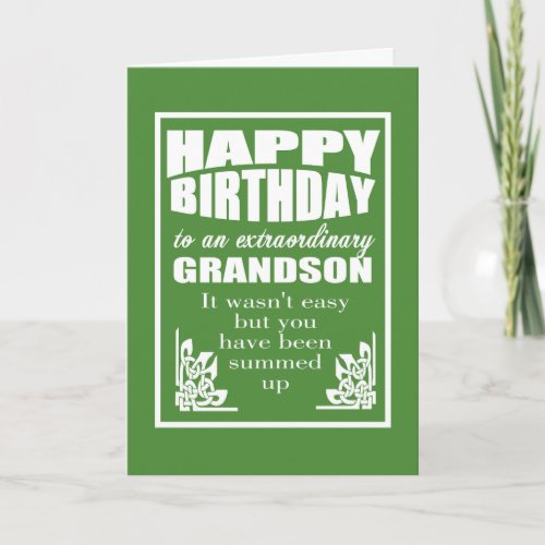 Grandparents to grandson happy birthday wish