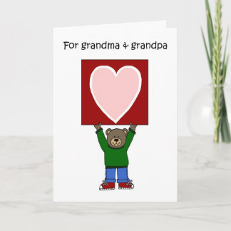 grandparents valentine holiday card