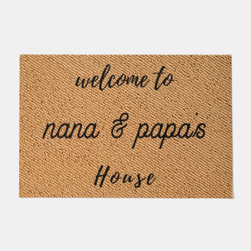 Grandparents Welcome Doormat