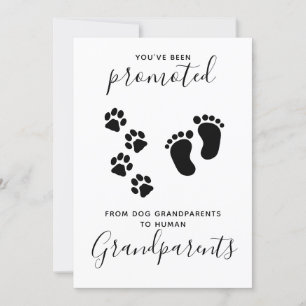 Grandparents You've Been Promoted Dog Pregnancy Announcement