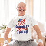 Grandpas Against Trump 2024 Election Political T-Shirt<br><div class="desc">Grandfathers against Donald Trump unite with this Anti Trump granddad t-shirt that features the American flag in red,  white,  and blue for the 2024 election.</div>