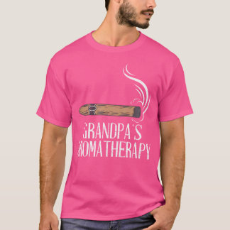 Grandpa'S Aromatherapy Cigar Lover Funny T-Shirt