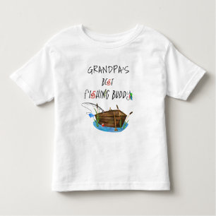Grandpa's Best Fishing Buddy Cute Toddler T-shirt