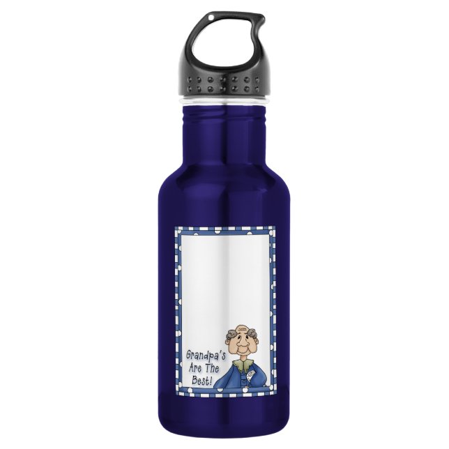Grandpa's Bottle-works 32 oz Water Bottle (Front)