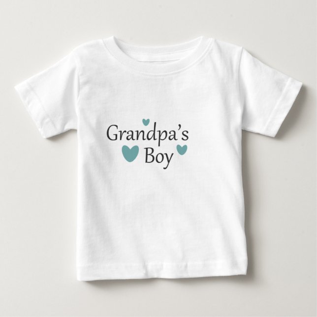 Grandpa's Boy Baby T Shirt (Front)